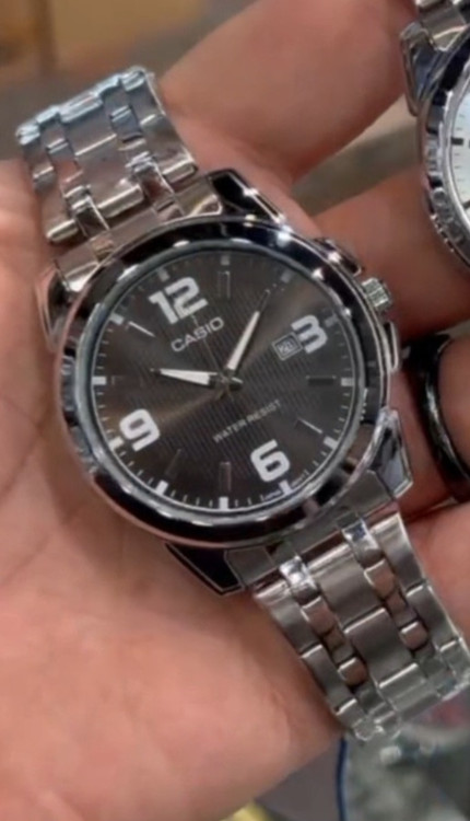 ساعت مردانه کاسیو صفحه مشکی